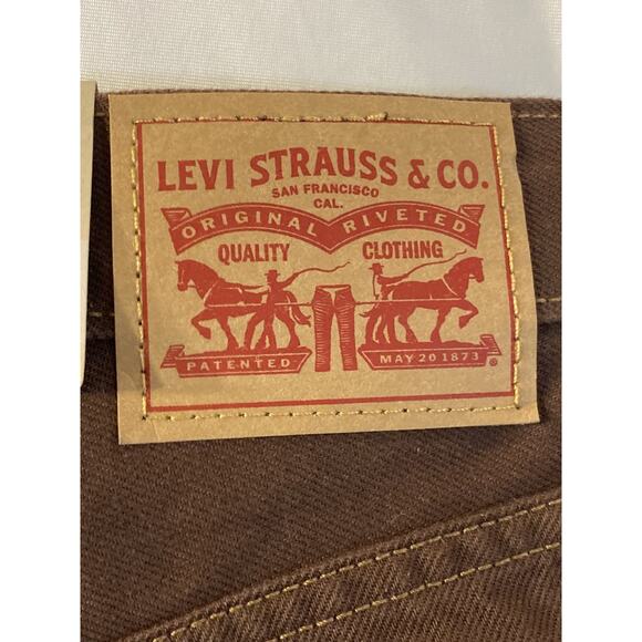 Levi’s Women’s Ribcage Straight Ankle Brown Jeans 30X27 NWT - Picture 10 of 10